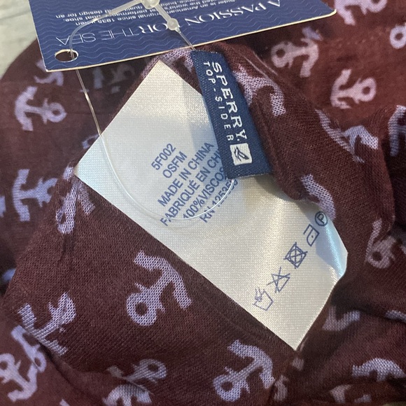 NWT Sperry anchor Infinity Scarf - Picture 6 of 7